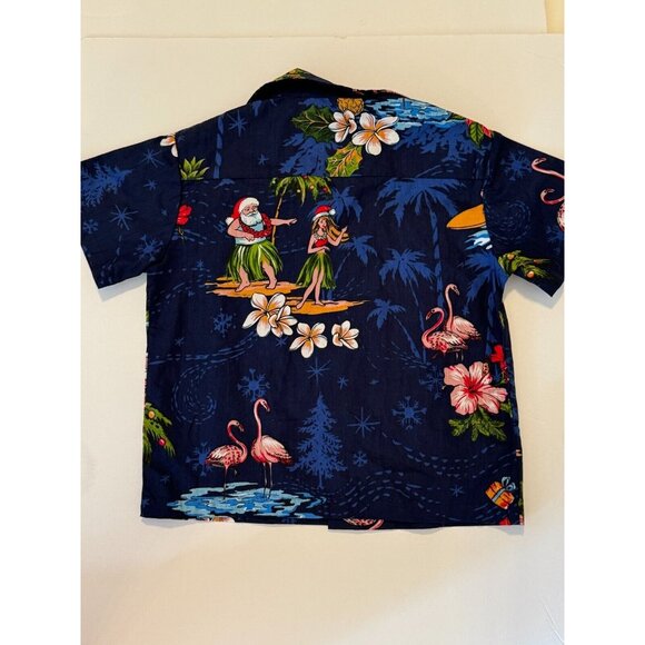 Hawaii Hangover Kids Hawaiian Print Outfit Boys 4 Christmas Santa Shorts Shirt - Picture 3 of 9